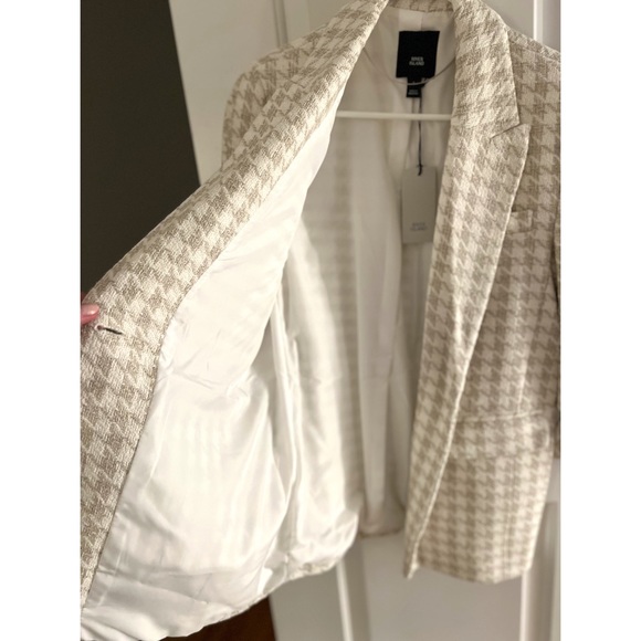 NWOT ASOS Houndstooth Check Dad Blazer - Picture 7 of 8